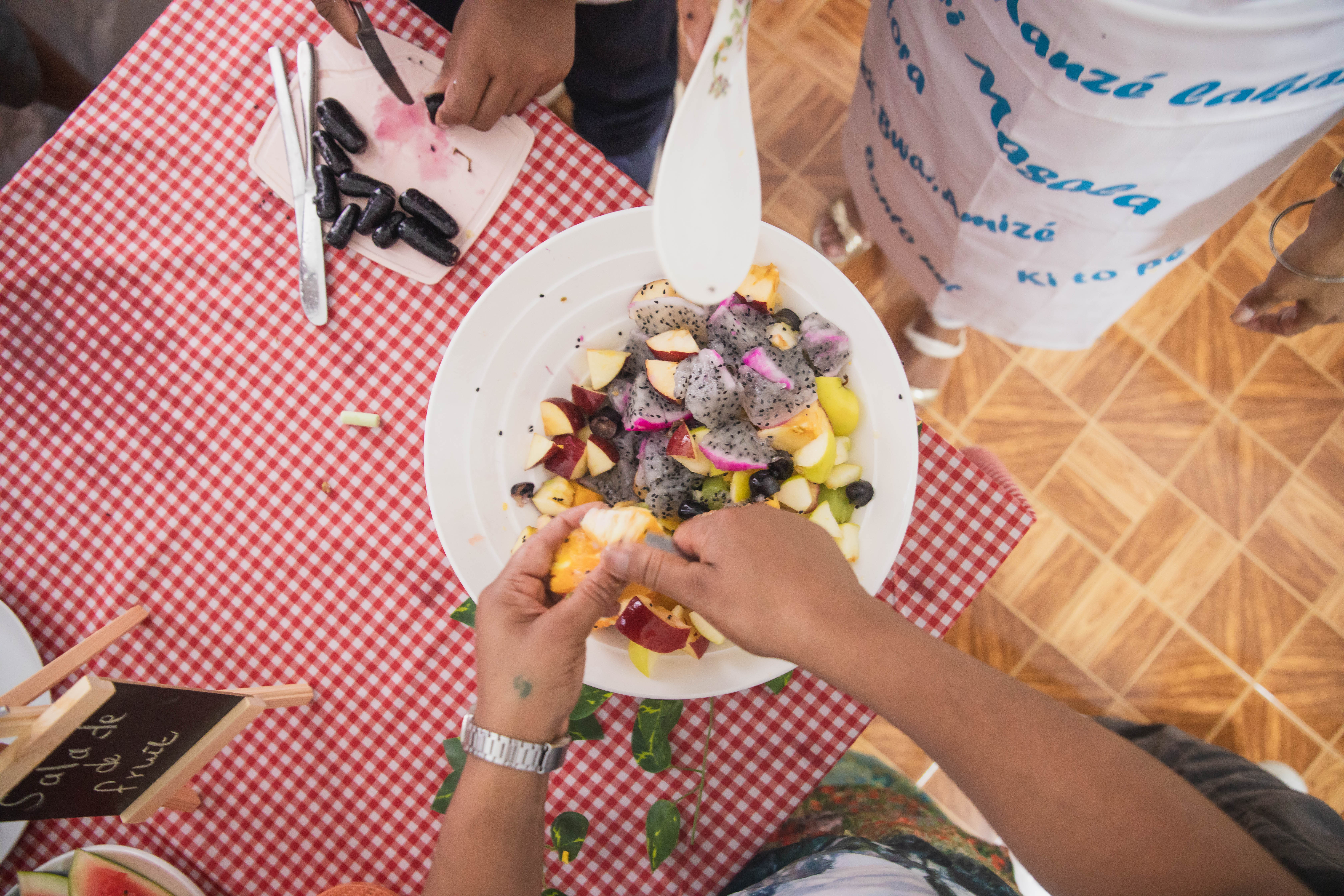 Fruit salad preparation